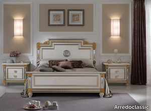 LIBERTY - Art Nouveau double bed with high headboard _ Arredoclassic