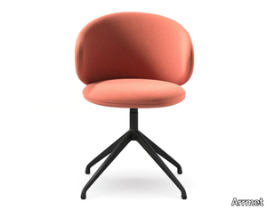 BELLE SP - Swivel with 4-spoke base fabric chair _ Arrmet