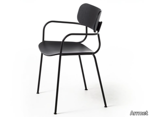 KIYUMI WOOD AR - Multi-layer wood chair with armrests _ Arrmet