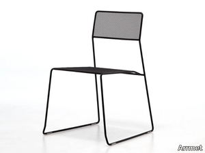 LOG MESH - Stackable steel garden chair _ Arrmet