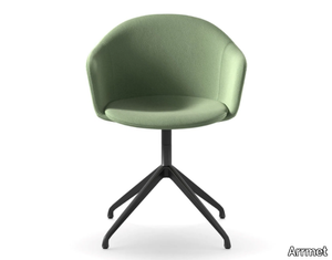 MÁNI ARMSHELL FABRIC SP - Swivel trestle-based fabric chair _ Arrmet