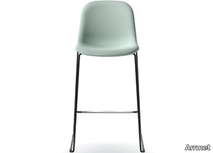 MÁNI FABRIC ST-SL - Sled base fabric stool with footrest _ Arrmet