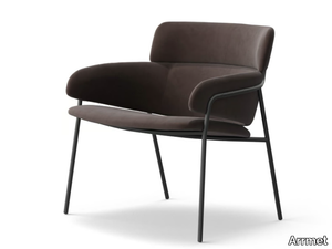 STRIKE LO - Fabric easy chair with armrests _ Arrmet