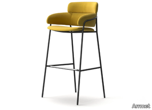 STRIKE ST - High fabric stool with back _ Arrmet