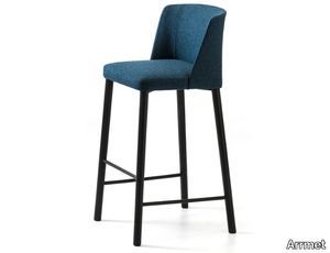 VIRGINIA ST-4WL - High fabric stool with back _ Arrmet