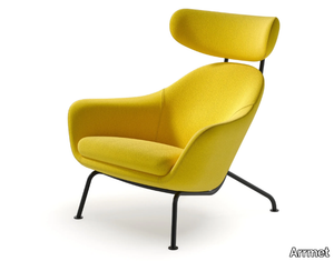 DOPO RELAX - Bergere fabric armchair with headrest _ Arrmet