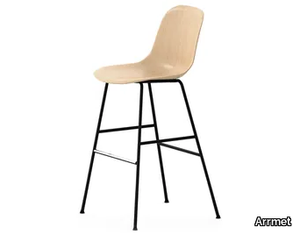 MÁNI WOOD ST-4L-NS - Ash stool with footrest _ Arrmet