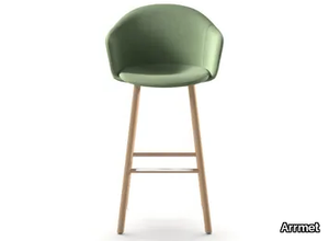 MÁNI ARMSHELL FABRIC ST-4WL - High fabric stool with integrated cushion _ Arrmet