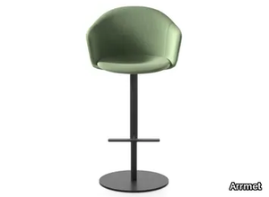 MÁNI ARMSHELL FABRIC ST-S-A - Swivel high fabric stool with footrest _ Arrmet