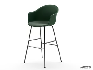 MÁNI ARMSHELL PLASTIC+f ST-4L/ns - High polypropylene stool with footrest _ Arrmet