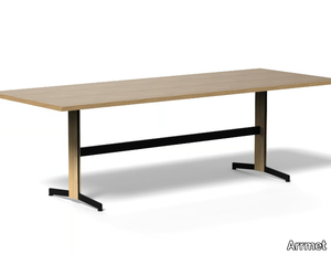 PIANA WOOD XL - Rectangular wood veneer table _ Arrmet