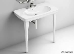 CIVITAS - Console ceramic washbasin _ Artceram