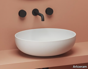 JOLIE - Countertop round ceramic washbasin _ Artceram