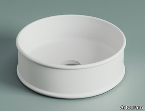 ATELIER - Countertop round ceramic washbasin _ Artceram