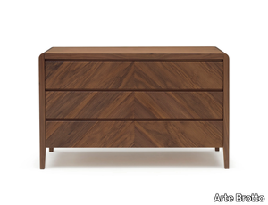 LEONARDO L329/3D - Chest of drawers with 3 drawers and 3D fronts _ Arte Brotto