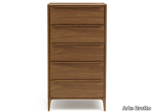 LEONARDO L385 - Walnut chest of drawers _ Arte Brotto