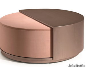 LEONARDO S98 - Upholtered swivel pouf _ Arte Brotto