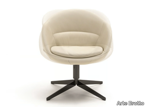 PRINCIPE MP.91/P - Swivel upholstered fabric easy chair _ Arte Brotto