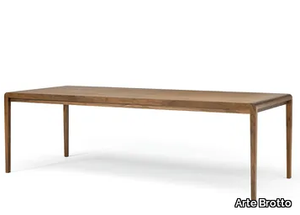 LEONARDO L619/250 - Rectangular walnut table _ Arte Brotto