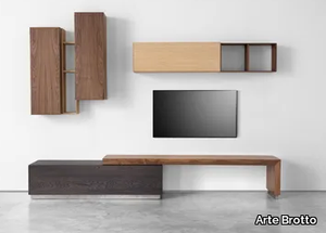 GEO 02 - Modular wooden storage wall _ Arte Brotto