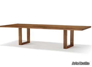 VERO COMPACT - U - Rectangular solid wood table _ Arte Brotto