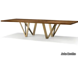 VERO - PRISMA - Rectangular solid wood table _ Arte Brotto