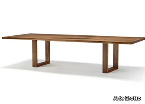 VERO - U - Rectangular solid wood table _ Arte Brotto