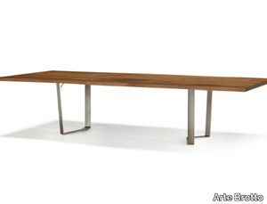 VERO COMPACT - GM01 - Rectangular solid wood table _ Arte Brotto