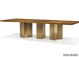 VERO - ESA - Rectangular solid wood table _ Arte Brotto