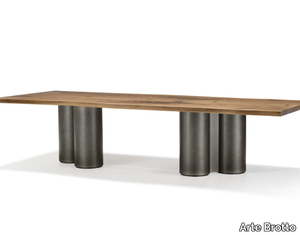 VERO - PILA - Rectangular solid wood table _ Arte Brotto