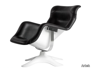 KARUSELLI - Leather armchair _ Artek