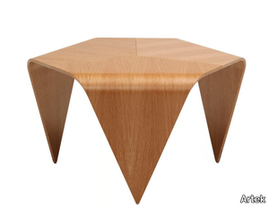 TRIENNA TABLE - Hexagonal wood veneer coffee table _ Artek