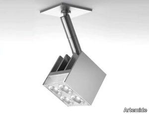 37 CUBE - Adjustable ceiling aluminium spotlight _ Artemide