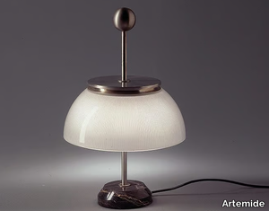 ALFA - LED nickel desk lamp _ Artemide