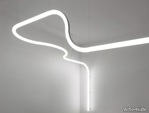 ALPHABET OF LIGHT SYSTEM - Ceiling mounted polycarbonate linear lighting profile _ Artemide