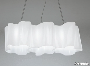 LOGICO 3 IN LINEA - LED blown glass pendant lamp _ Artemide