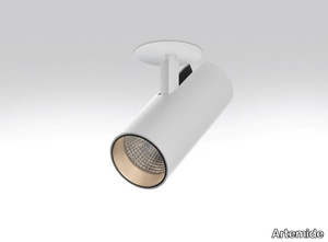 VECTOR - LED semi-inset adjustable aluminium spotlight _ Artemide