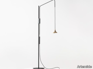 UNTERLINDEN - LED adjustable brass floor lamp _ Artemide