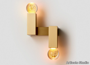 ORO LINK - LED glass and aluminium wall lamp _ Articolo Studio