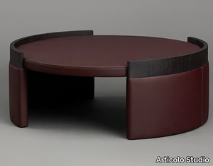 CUFF - Leather coffee table _ Articolo Studio