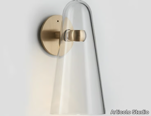 DOMI - LED blown glass wall lamp _ Articolo Studio