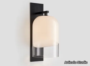 MONI EXTRA LARGE - LED glass and aluminium outdoor wall lamp _ Articolo Studio