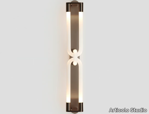 LOOPI DOUBLE - LED wall light in metal and glass _ Articolo Studio