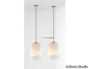 MONI DOUBLE - LED dimmable pendant lamp _ Articolo Studio