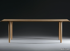 ALBA - Rectangular solid wood dining table _ Artisan