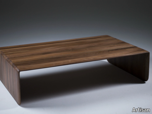 INVITO - Low rectangular solid wood coffee table _ Artisan