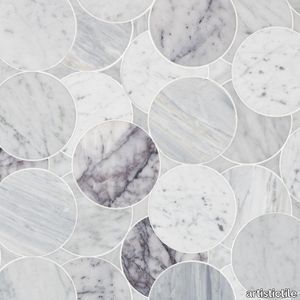 Alison Rose Sfera Verde Aurora Waterjet Mosaic