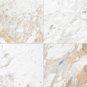 Arabescato D'oro Marble Tile Honed 24" x 24" x 3/8" Stone Aris Edge