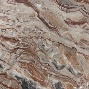 Arabescato Orobico Rosso Marble Slab 3/4" Honed Stone