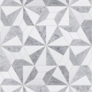 Barcelona White Waterjet Mosaic Polished Stone